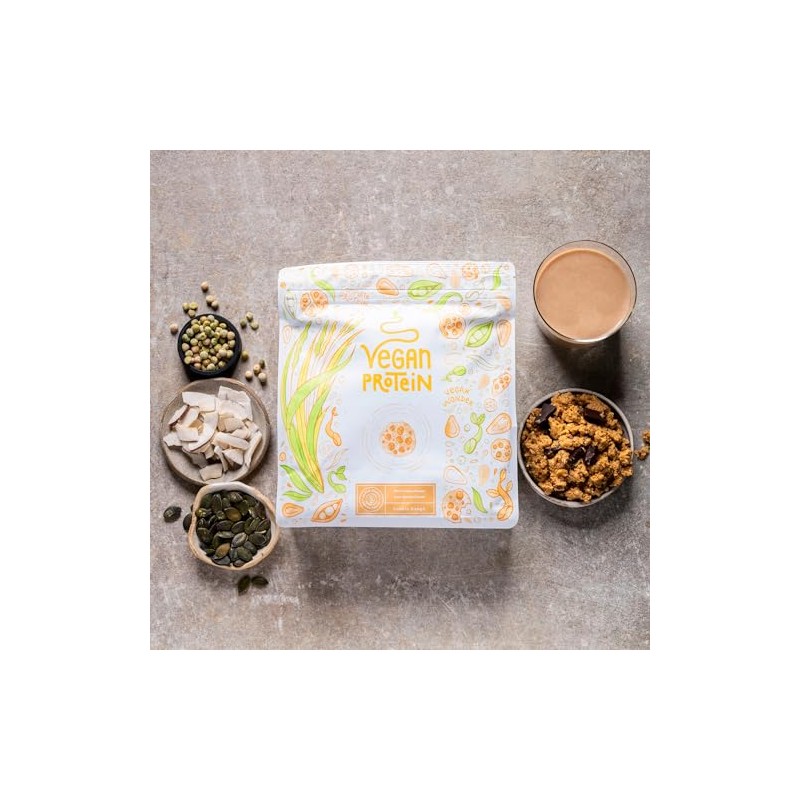 Veganes Proteinpulver | Cookie Dough | 1.2kg Eiwei√üpulver | Premiumqualit√§t