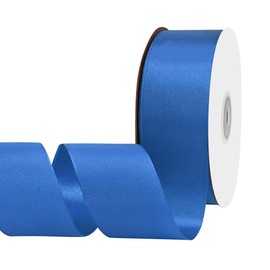 BVIEAKD Royal Blue Satin Ribbon 40mm X 45m Solid Color Ribbons Perfect for Crafts Wedding Decor Bow Making Arts Sewing and More
