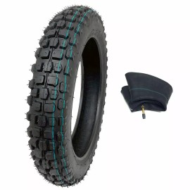 MMG 3.00-12 Combo Knobby Tire and Inner Tube TR87 Motorcyc Mini Dirt Bike Off Road