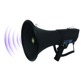 Roar of Lion Bullhorn Megaphone with Siren & Volume Control/Recorder - Waterproof 25W Reliable and Consistent Performance, 240-sec Voice Recording with Maximum Range 546Yards, (Matte Black)