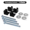 AFEISOL Truck Tool Box Mounting Kit for Pickup Truck Bed