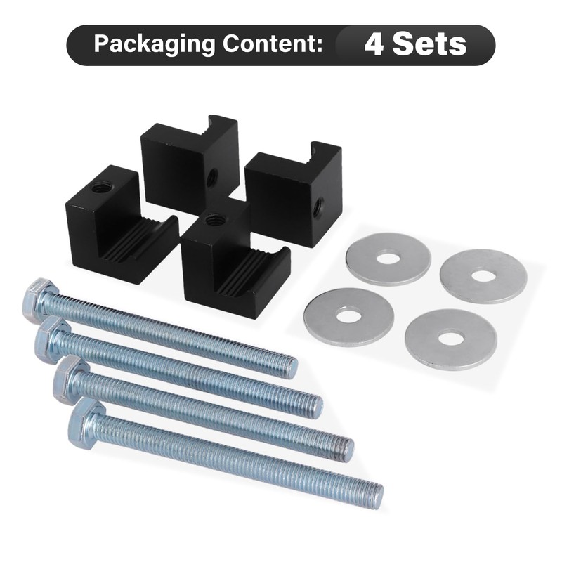 AFEISOL Truck Tool Box Mounting Kit for Pickup Truck Bed