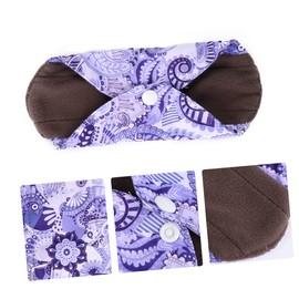 Healeved 5pcs Washable Sanitary Pads Bamboo Charcoal Mat Maternity Nursing Pads Portable Change Mat Random Color