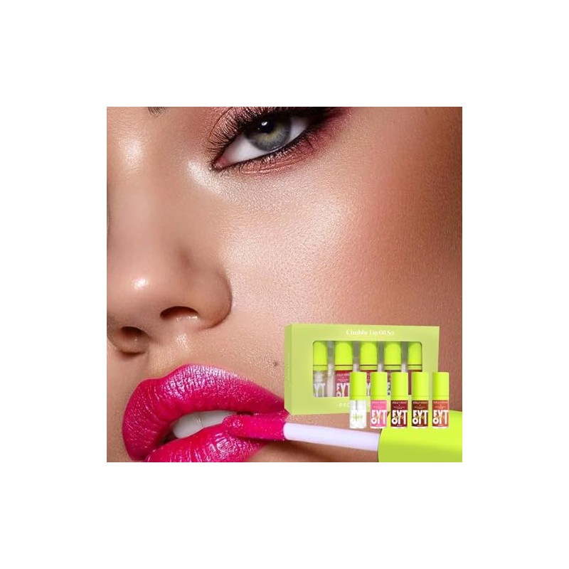 Lip Oil Hidratante Lip Gloss, Juego de 5 Colores