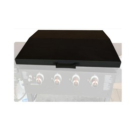 36 inch Hinged Lid Cover Compatible with Blackstone Griddle Grill Lid Hard Cover with Rear Grease Collection Powder Coated Black