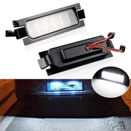 NP 2pcs Error Free LED License Plate Light for K-ia C-eed JD ED for H-yundai I30 GD CW E-lantra GT Accent Car Tail Number Back Light Lamps