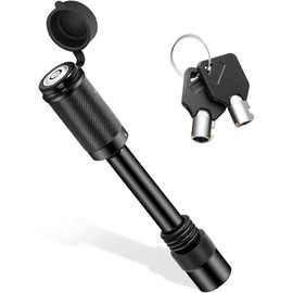 Bloqueo de Enganche de Remolque,Pasador de 5/8" de Diámetro,Se Adapta a Tubo Receptor de 2",Receptor de Enganche Clase III y IV,Antirrobo e Impermeable,Se Adapta a Camiones,Barcos,Bicicletas