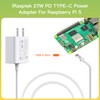 iRasptek 27W USB-C Power Supply with PD for Raspberry Pi