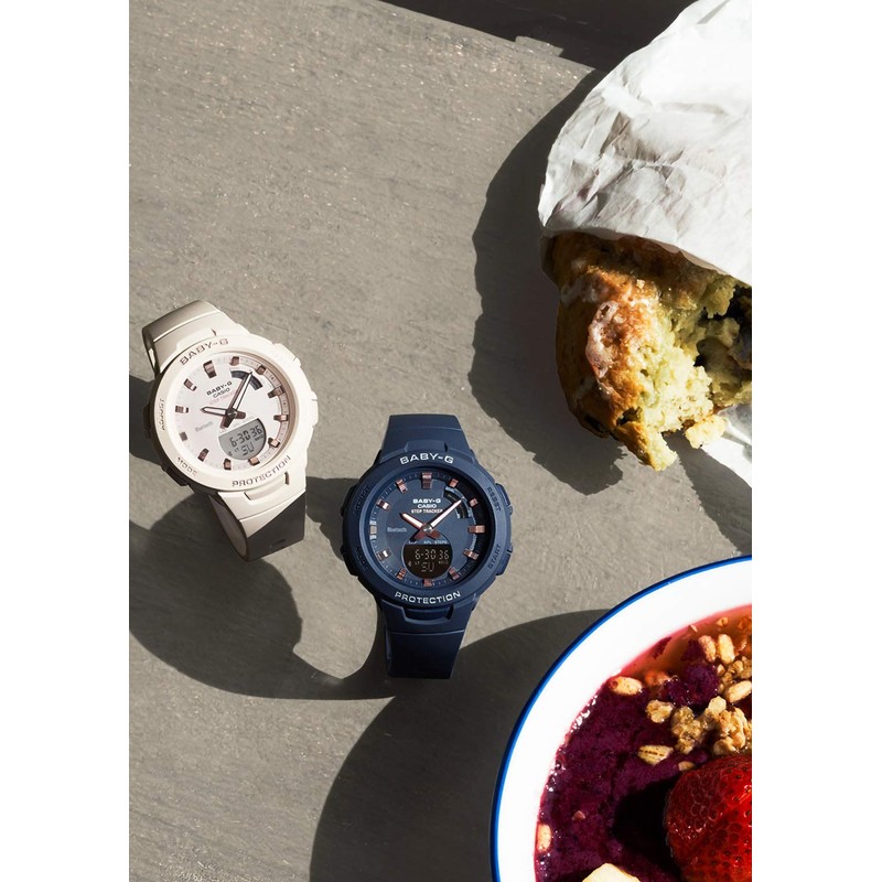 [カシオ] 腕時計 ベビージー 【国内正規品】FOR SPORTS 歩数計測 Bluetooth 搭載 BSA-B100-4A1JF レディース