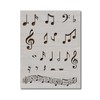 Sheet Music Musical Notes Stencil Template Reusable for Painting on