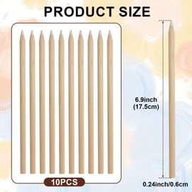 Yasdyri White Chalk Pencil 10 PCS White Pencil Set for Drawing, Sketching, Shading, Blending for Beginners & Artists