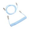 Mechanical Keyboard Cable Double Sleeve Custom Coiled with Detachable Metal