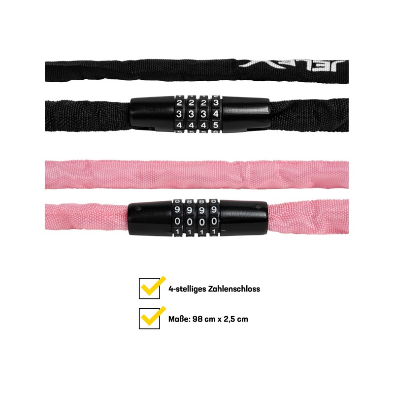 JELEX Dr.Security High Quality Steel Anti-Theft Bicycle Lock with Textile