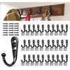 QINGHEC 30 Pcs Small Wall Mounted Coat Hook Key Hooks