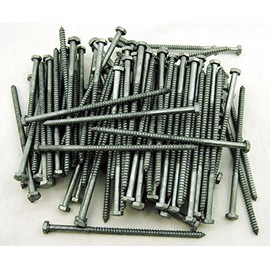 (100) Galvanized Hex Head 1/4 x 6" Lag Bolts Wood Screws
