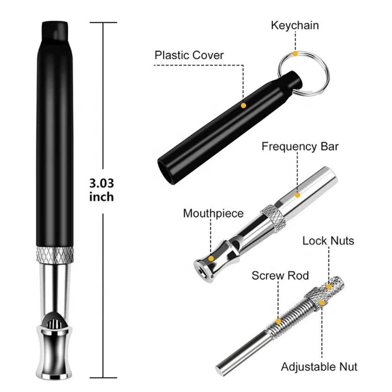 Dog Whistles, Custom Target Stick and Clicker Training Device for