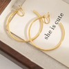 Big Hoop Earrings for Women Clip On Chunky Gold Hoop