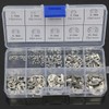 120 Pcs E-Clip E Snap Ring 304 Stainless Steel Retaining