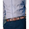 BOSTANTEN Cinturón de piel reversible para hombre de 1 3/8
