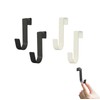 LUYING Hooks, S-Shaped Hooks (Black and White) 4 Pack, Easy