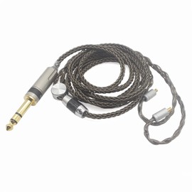 Youkamoo 8 Core Braided Earphone Replacement Upgrade Cable for ATH-LS50 E40 E50 E70 A2DC with 1/4" 6.35mm Plug