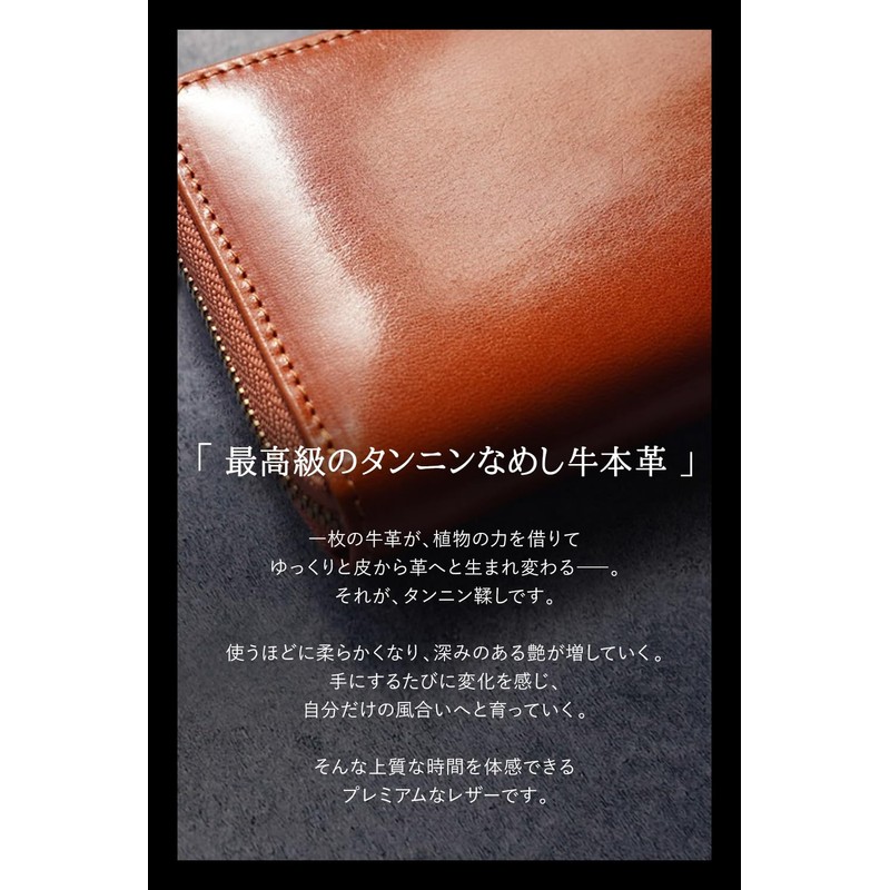 LS LASIEM Men's Wallet, Mini Wallet, Small, Compact, Zig-Zag, Camel
