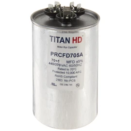 Packard Titan Hd 70+5Mfd, 440/370V, Round Prcfd705A