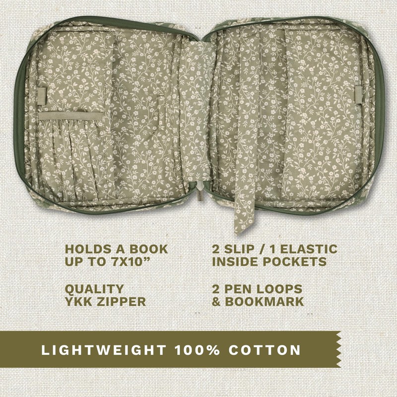 Bella Taylor Quilted Bible Cover for Women - Large Study