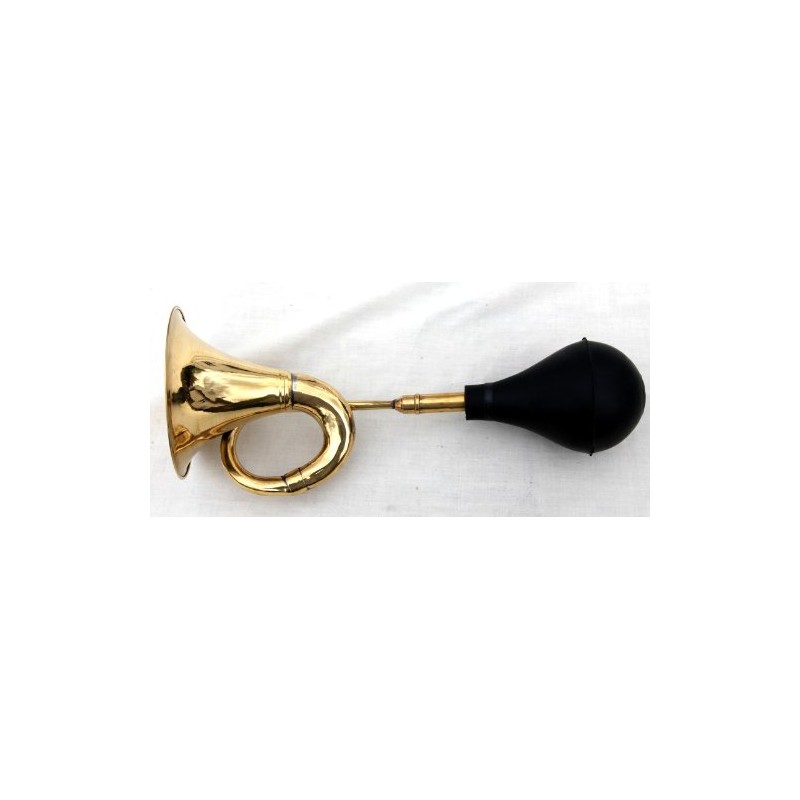 Large Vintage Style Brass car Horn with Rubber Plunger -