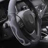 Elantrip Leather Steering Wheel Cover Great Grip with 3D Honeycomb