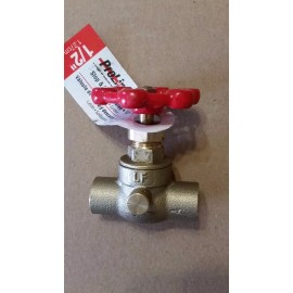 Mueller Stop And Waste Valve   0.25 % Lead 1/2 " Sweat Brass Bulk Large B&K