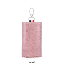 LTLSZRN Small Wallet Key Case for Car Keys, Key Bag, Key Case, Leather Key Case, Key Case, Key Fob Bag for Women, pink, S, Formal
