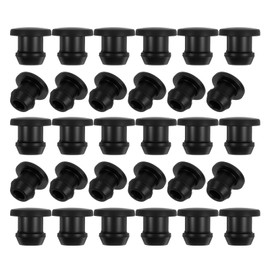ZGGAZCA Silicone Plugs for Round Holes Coffee Stoppers Rubber Fountain Plug Kayak Drainage Planters Plastic Caps Small Bike Frame Cable Hole Portable Ac Drain Waterproof Sealing Black 6MM