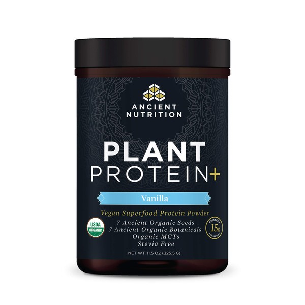 Ancient Nutrition Ancient Nutrition Organic Plant Protein +, Vegan Plant
