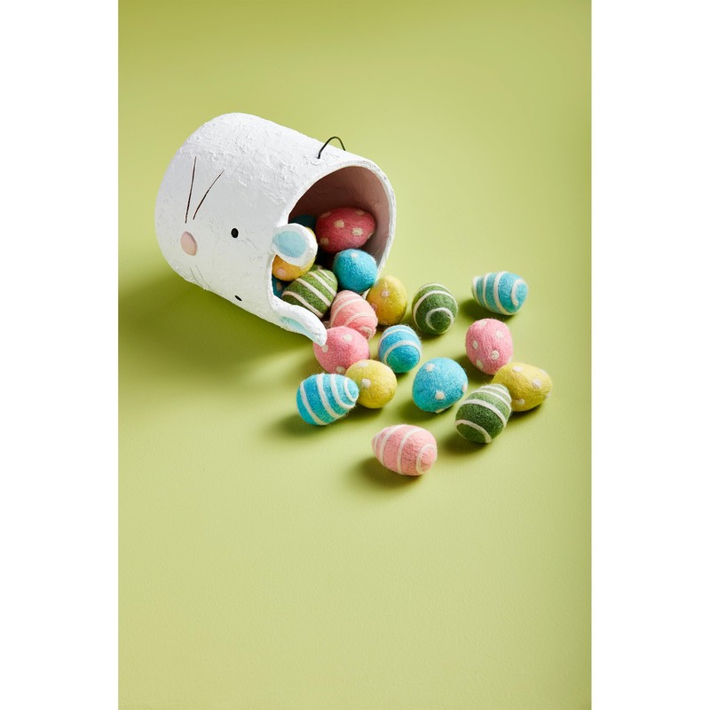 Mud Pie Spring Felted Wool Box Filler, Multi