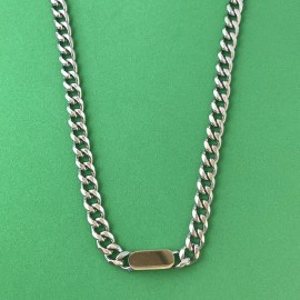 Unbranded Titanium Steel Link Chain Necklace for Men Women,Punk Hip Hop Necklace