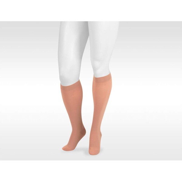 Juzo Dynamic Varin 3513 Knee-High 40-50mmhg Closed Toe Sock for Men & Women (2 (II) Short, Beige)