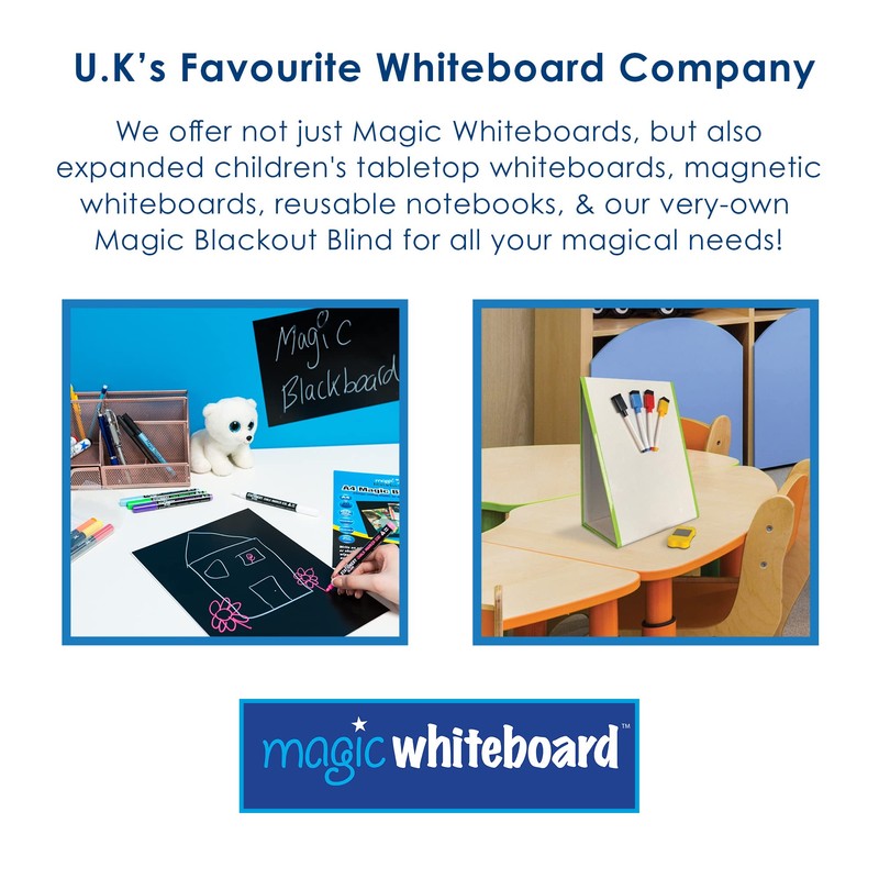 Magic Whiteboard Easel for Kids - A4 Foldable Kids Easel