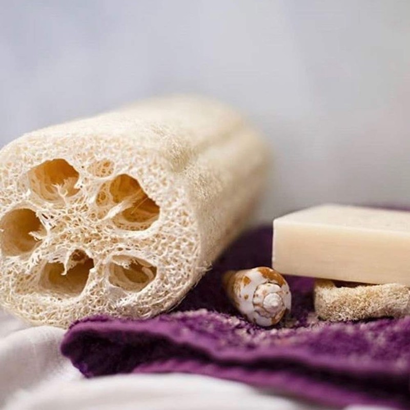 Esponja de lufa 100 % natural, no tóxico, inofensivo y