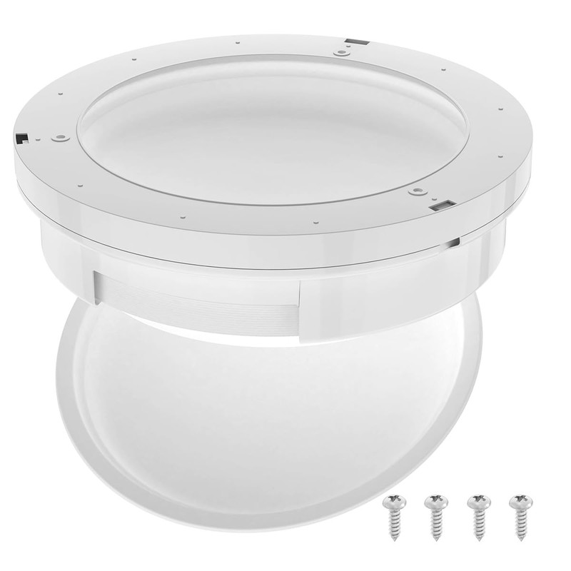 NOOTO White 9-inch Plastic Paper Plate Dispenser | Ideal for