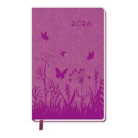 TRÖTSCH - Taschenkalender A6 Soft Touch Blumen 2026: Soft Touch Terminkalender