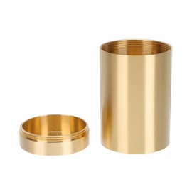 Tea Canister Tea Leaf Jar: Cereals Dry Goods Jar Brass Gold Coffee Bean Bag Tea Bag Storage Container Snack Nuts Storage Bottle Sealed Tea Leaf Holder - 3.07X1.89X1.89in
