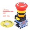 22 mm Emergency Off Pressure Switch, Emergency Stop Switch Red