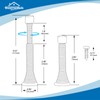 HOMOTEK 10 Pack Telescoping Spring Door Stoppers, Extended from 3-1/8