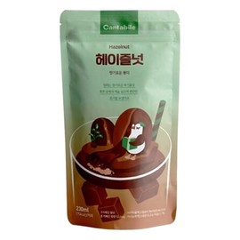 Cantabile Korean Convenience Store Pouch Drink Ready-to-Drink Refreshing Beverage Imported from Korea (Box of 10, Hazelnut)