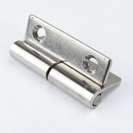 4Pcs 2-inch Long Steel Small Slip Joint Hinge,Lift Off Door Hinges Right Handed Lid,Stainless Flag Hinge