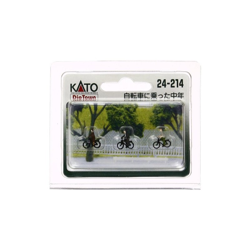 Kato N Gauge middle-age on Bicycle 24 – 214 Diorama Supplies
