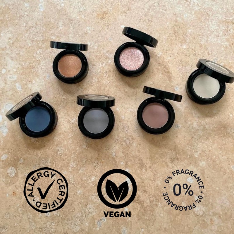 Sandstone Scandinavia Eyeshadow for Sensitive Eyes, Blue Ocean, Blue Eyeshadow