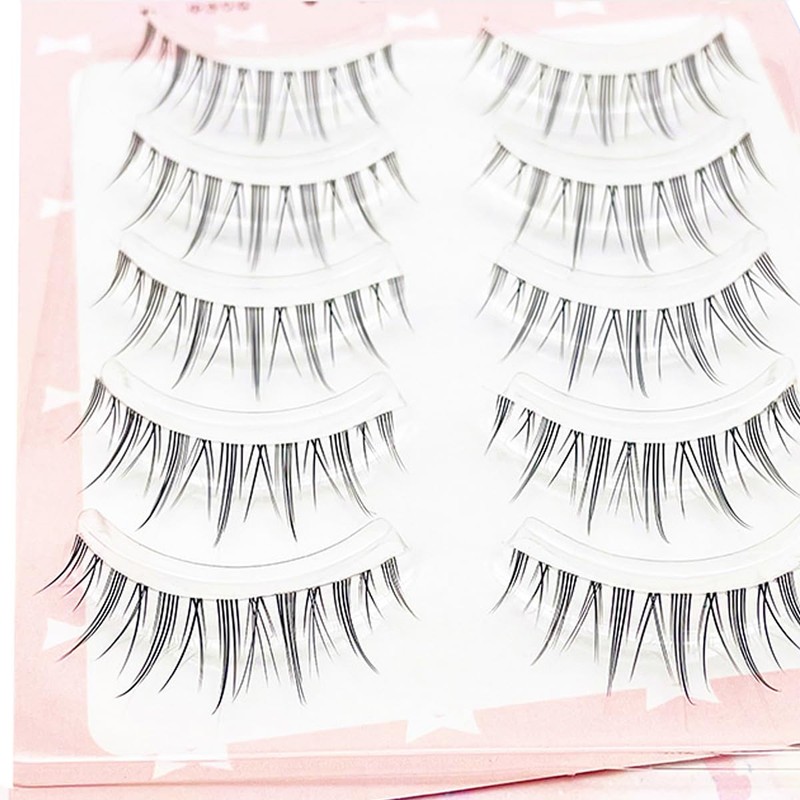 False Eyelashes, Natural, Transparent Axis, Handmade Popular, DIY at Home,