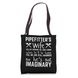 Funny Pipefitter Art For Men Women Plumber Tool Steamfitter Tote Bag